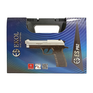 Пневматический пистолет Ekol ES P92 (Beretta) Fume, кал. 4,5 мм (никель) Пневматический пистолет Ekol ES P92 (Beretta) Fume, кал. 4,5 мм (никель)