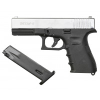 СХП Охолощенный пистолет Retay 17 Glock, кал. 9 мм, никель