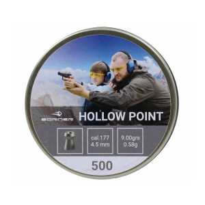 Пневматические пули Borner Hollow Point 4,5 мм, 0,58 грамм, 500 штук