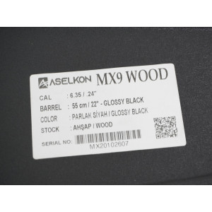 Пневматическая винтовка Aselkon MX-9 Sniper Wood (дерево, PCP, 3 Дж) 6,35 мм